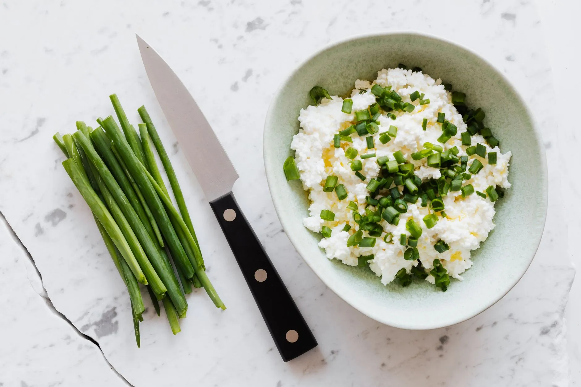 Kartoffelquark mit Knoblauch-Dip