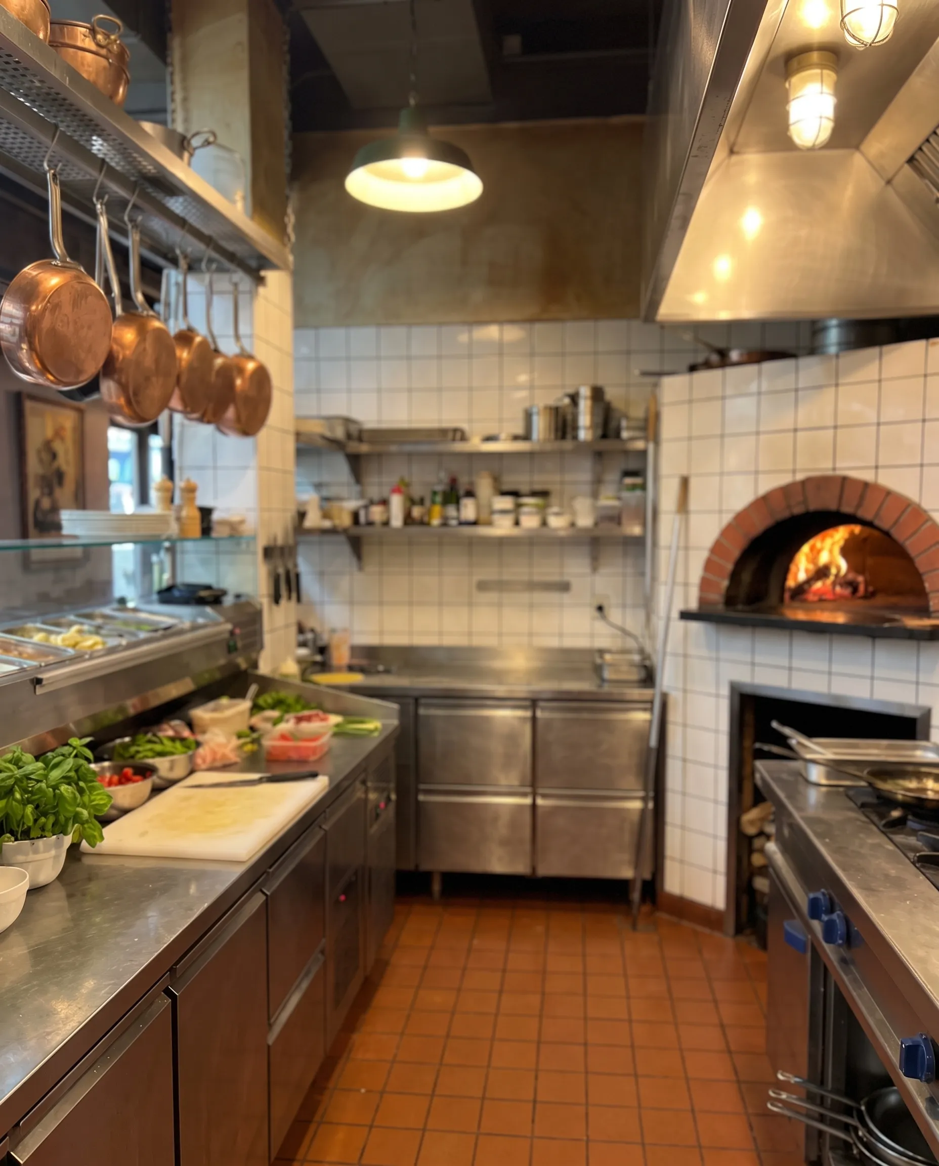 Die Restaurantküche, in der MioOlio entstanden ist